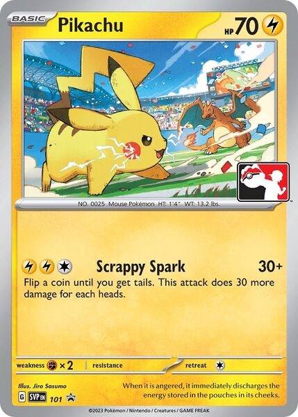 Pikachu (101) (Play Pokemon Promo) [League & Championship Cards] | Card Merchant Takapuna