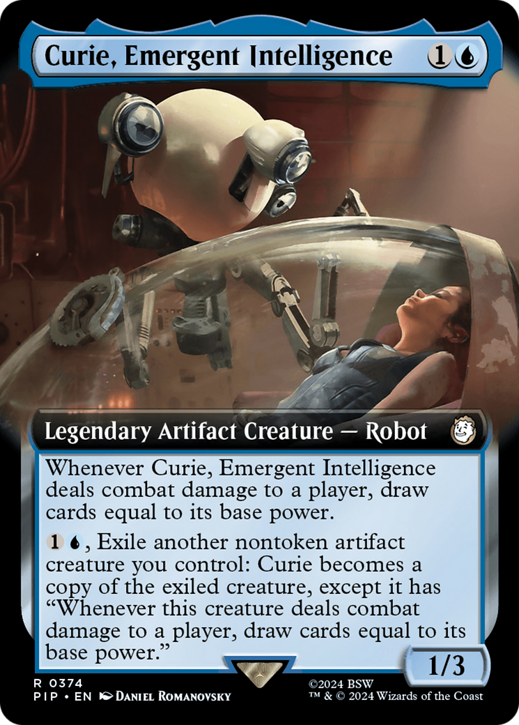 Curie, Emergent Intelligence (Extended Art) [Fallout] | Card Merchant Takapuna