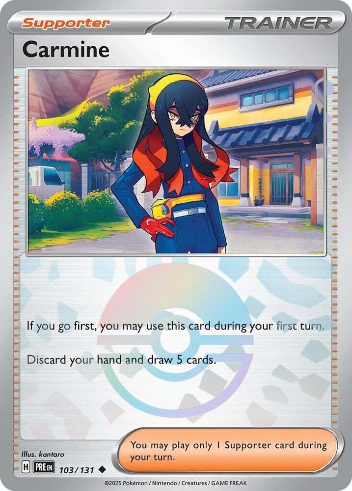 Carmine (103/131) (Poke Ball Pattern) [Scarlet & Violet: Prismatic Evolutions] | Card Merchant Takapuna