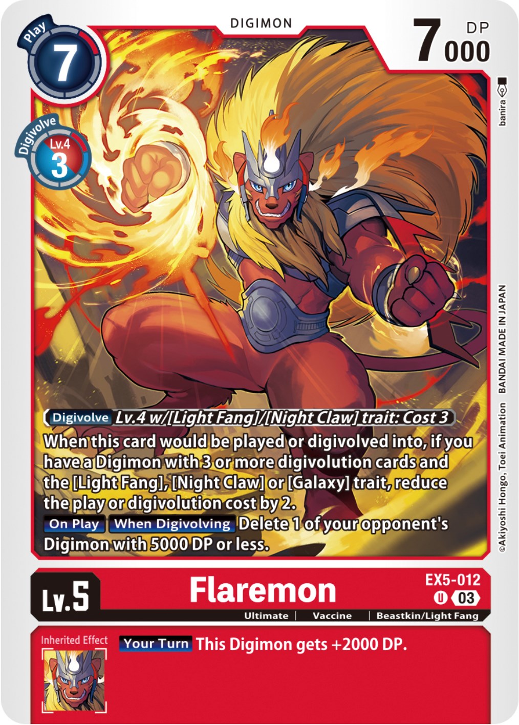 Flaremon [EX5-012] [Animal Colosseum] | Card Merchant Takapuna