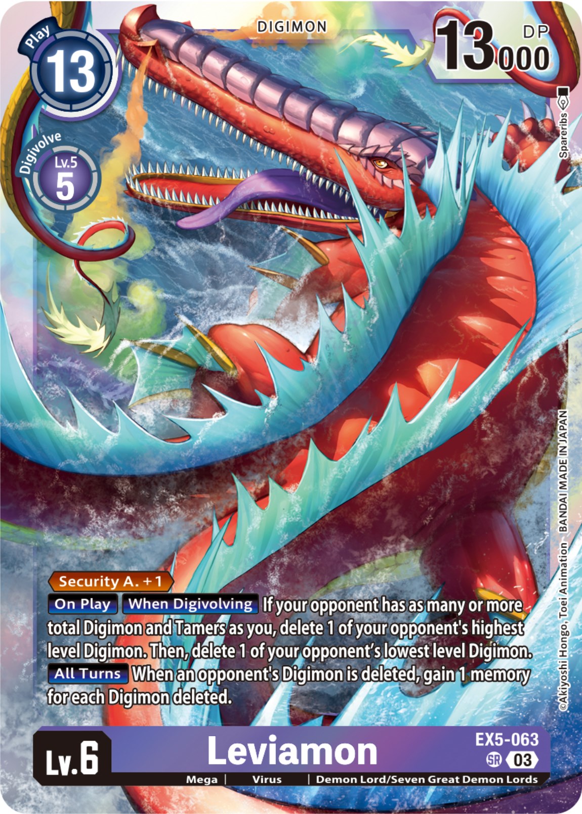 Leviamon [EX5-063] [Animal Colosseum] | Card Merchant Takapuna