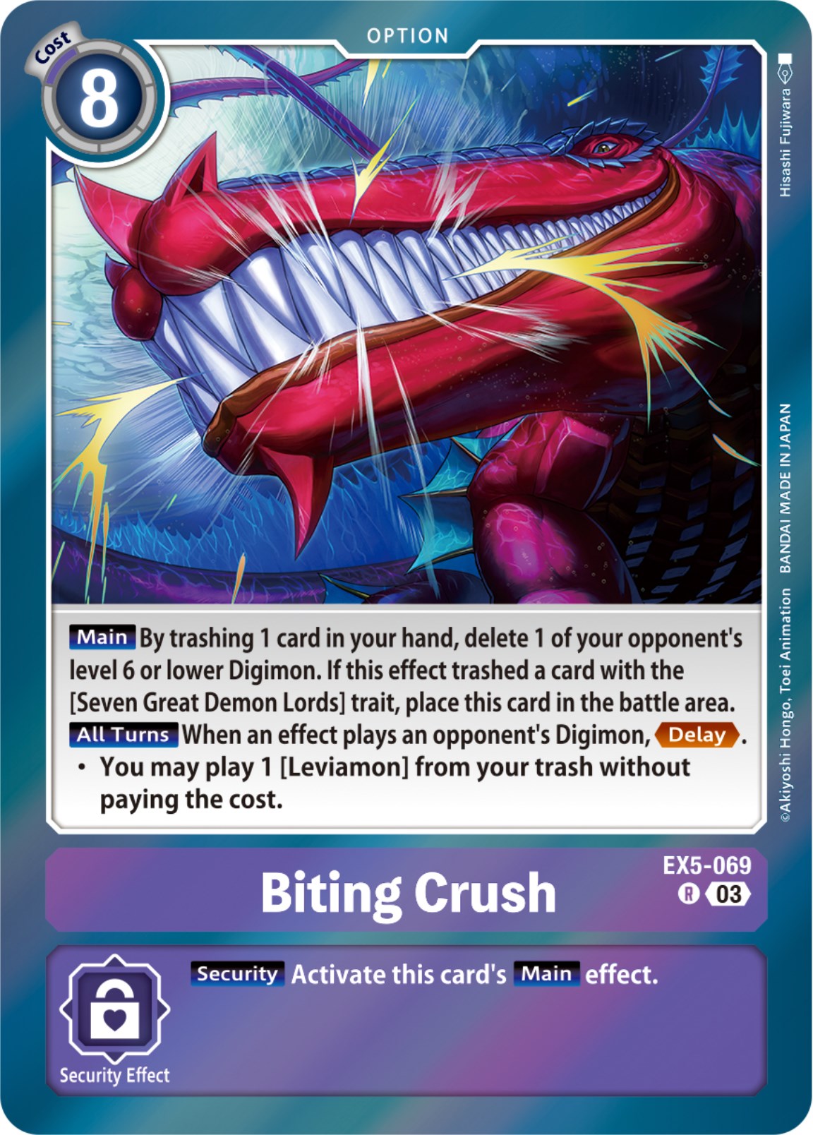 Biting Crush [EX5-069] [Animal Colosseum] | Card Merchant Takapuna