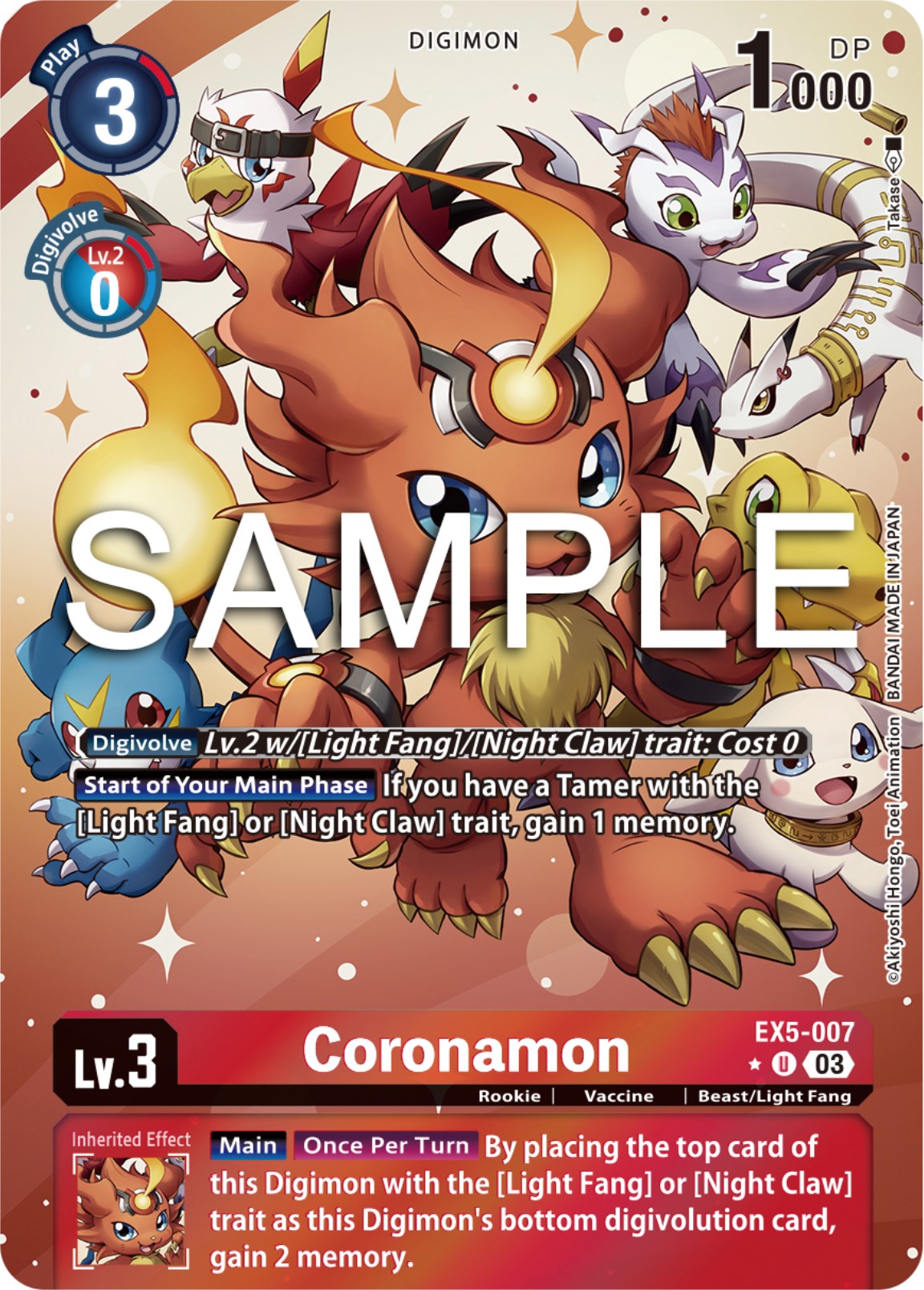 Coronamon [EX5-007] (Alternate Art) [Animal Colosseum] | Card Merchant Takapuna