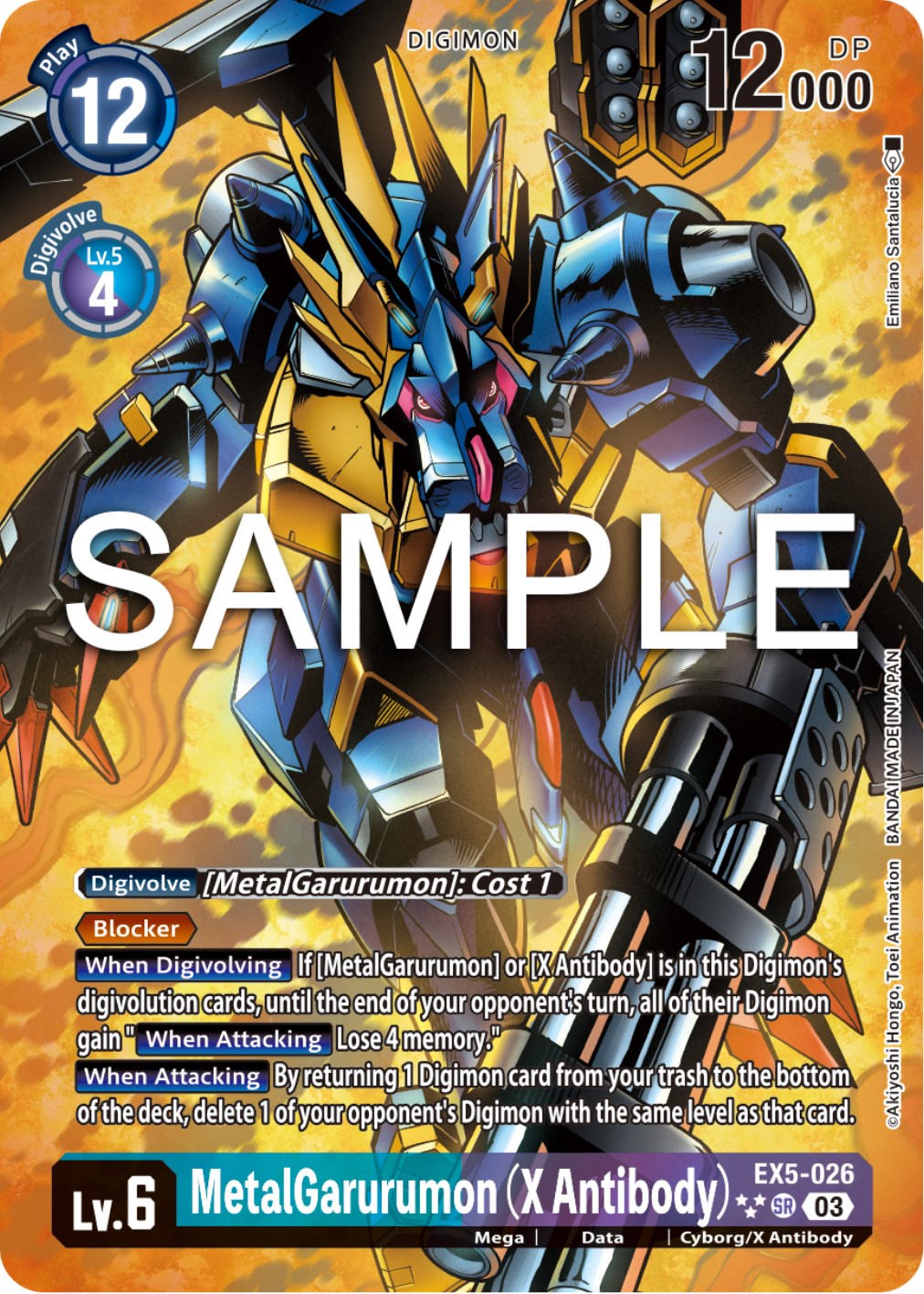 MetalGarurumon (X Antibody) [EX5-026] (English Exclusive Alternate Art) [Animal Colosseum] | Card Merchant Takapuna