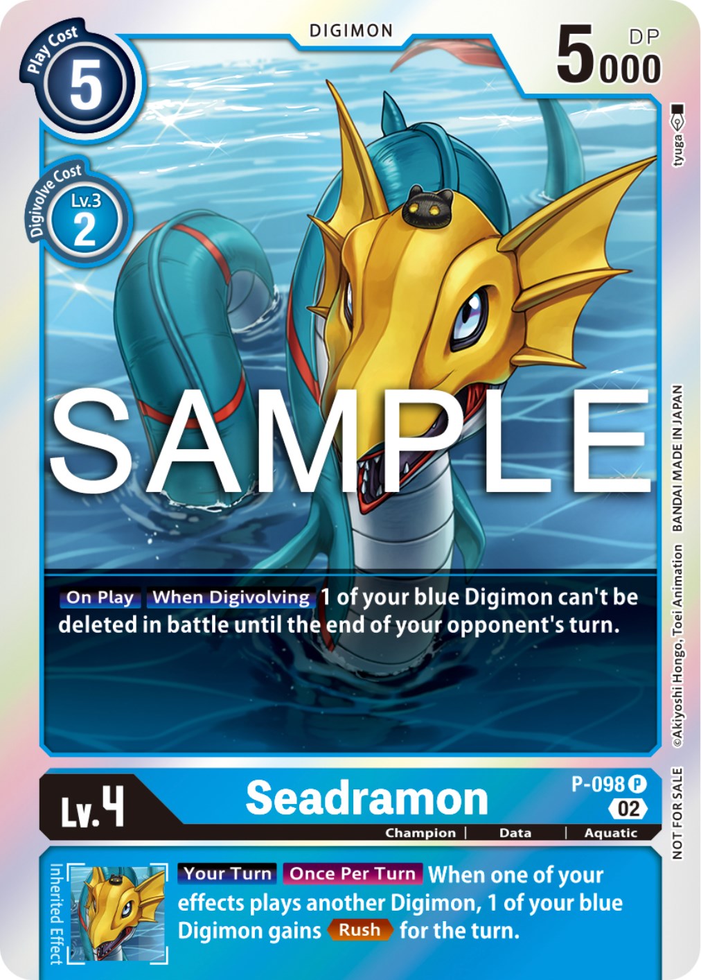 Seadramon [P-098] - P-098 (Limited Card Pack Ver.2) [Promotional Cards] | Card Merchant Takapuna