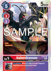 Saberdramon [P-091] - P-091 (3rd Anniversary Update Pack) [Promotional Cards] | Card Merchant Takapuna