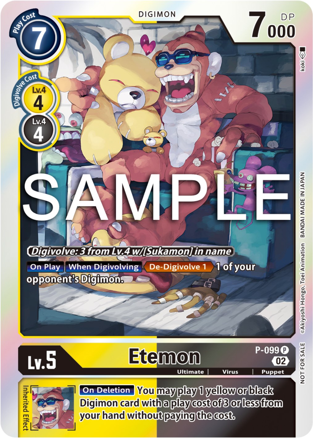 Etemon [P-099] (Limited Card Pack Ver.2) [Promotional Cards] | Card Merchant Takapuna