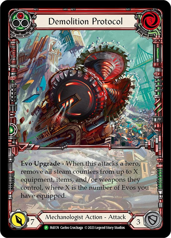 Demolition Protocol [FAB174] (Promo)  Rainbow Foil | Card Merchant Takapuna