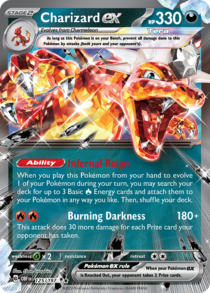 Charizard ex (125/197) [Scarlet & Violet: Obsidian Flames] | Card Merchant Takapuna