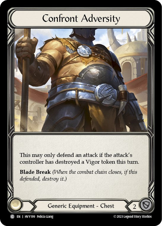 Confront Adversity [HVY199] (Heavy Hitters)  Cold Foil | Card Merchant Takapuna