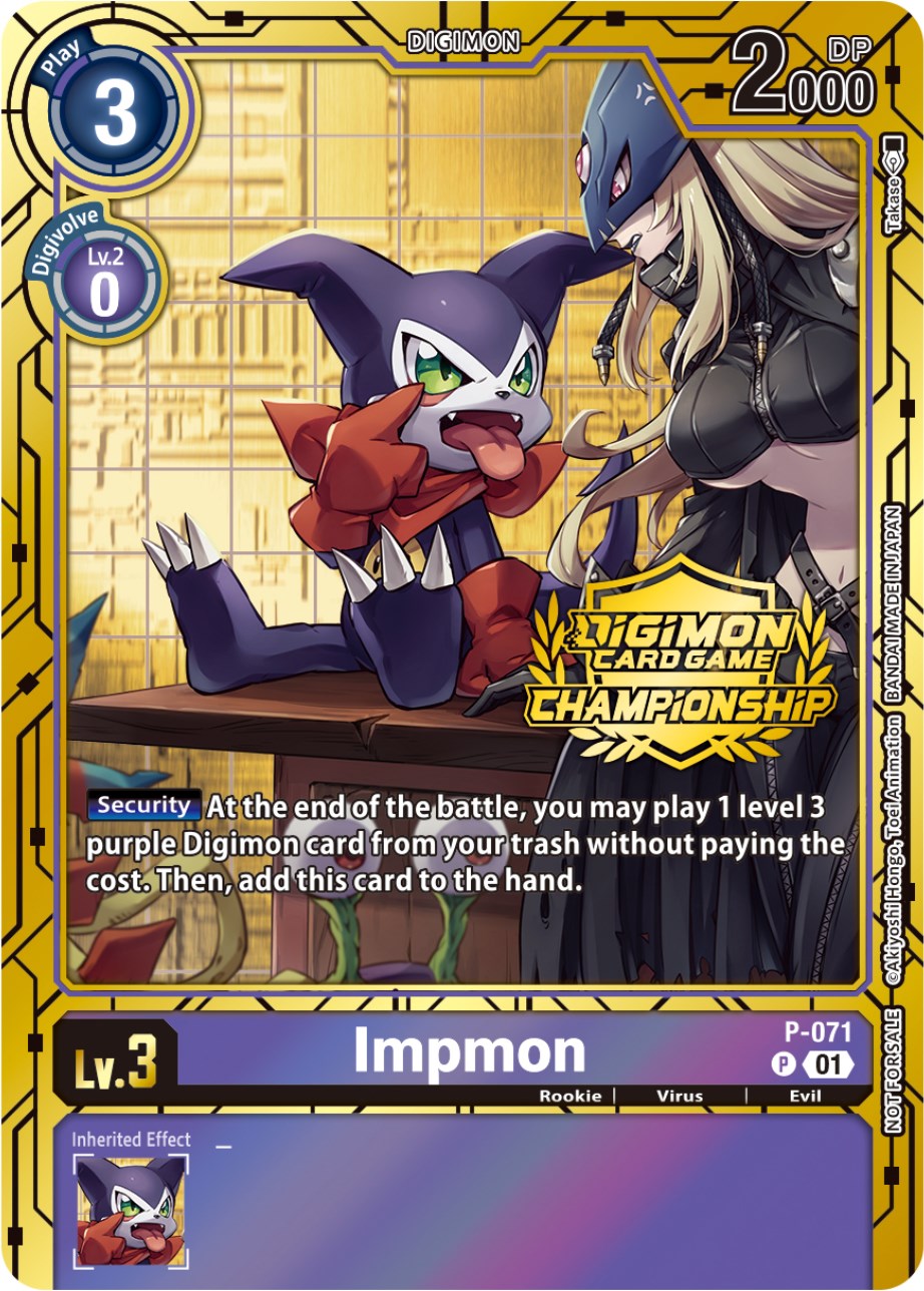 Impmon [P-071] (Championship 2023 Gold Card Set) [Promotional Cards] | Card Merchant Takapuna