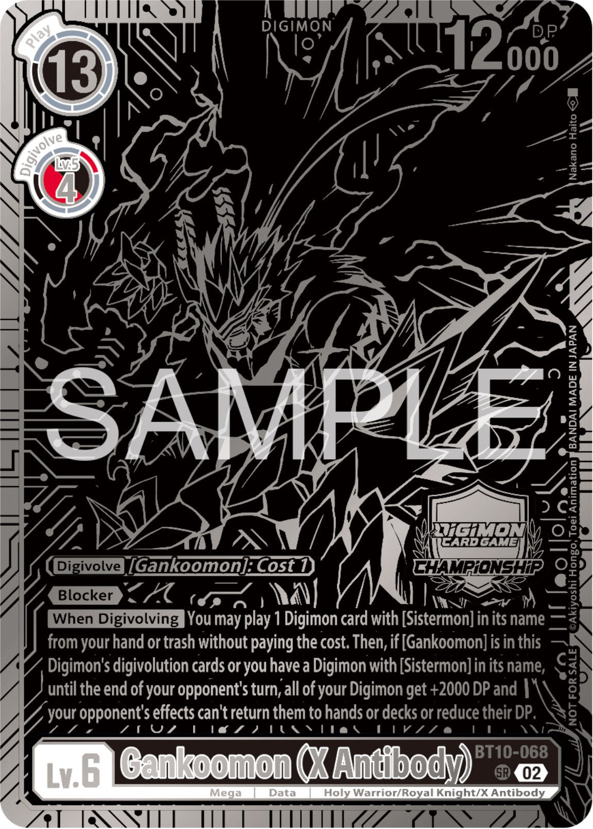 Gankoomon (X Antibody) [BT10-068] (2023 Championship Finals 2nd Place) [Xros Encounter Promos] | Card Merchant Takapuna