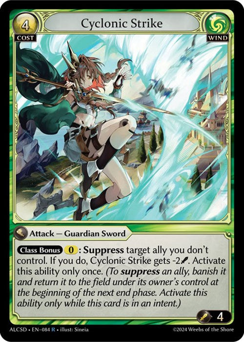 Cyclonic Strike (84) [Alchemical Revolution: Starter Decks] | Card Merchant Takapuna