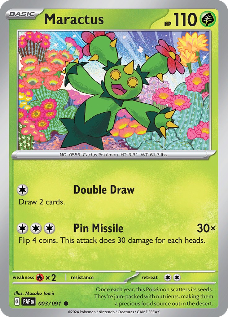 Maractus (003/091) [Scarlet & Violet: Paldean Fates] | Card Merchant Takapuna