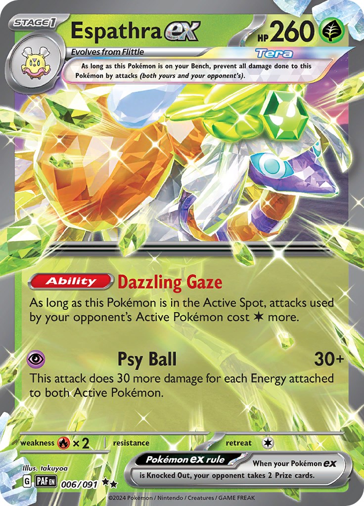 Espathra ex (006/091) [Scarlet & Violet: Paldean Fates] | Card Merchant Takapuna