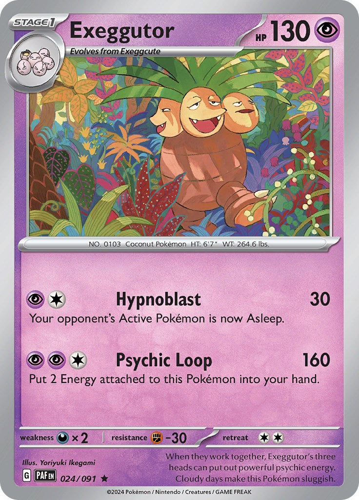 Exeggutor (024/091) [Scarlet & Violet: Paldean Fates] | Card Merchant Takapuna