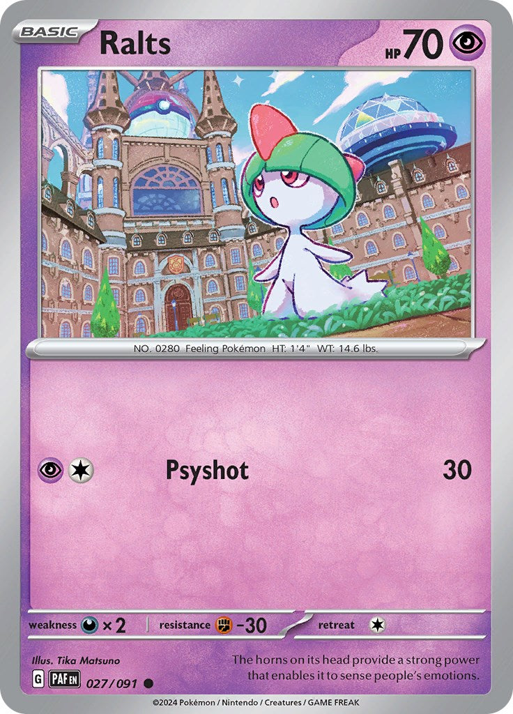 Ralts (027/091) [Scarlet & Violet: Paldean Fates] | Card Merchant Takapuna