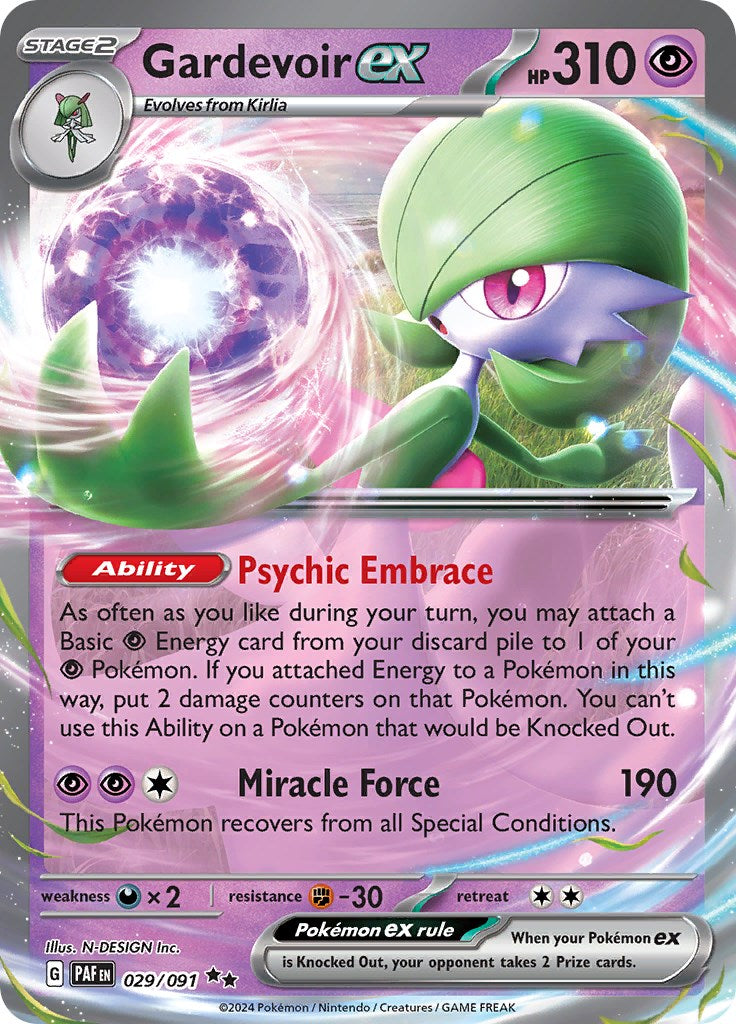 Gardevoir ex (029/091) [Scarlet & Violet: Paldean Fates] | Card Merchant Takapuna