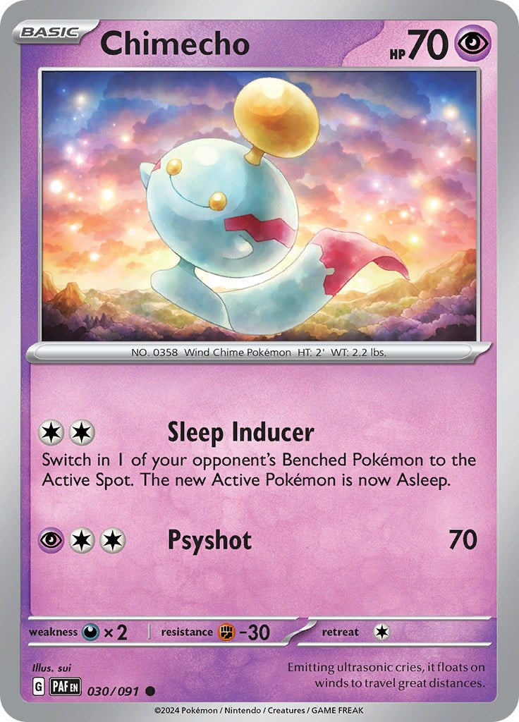 Chimecho (030/091) [Scarlet & Violet: Paldean Fates] | Card Merchant Takapuna