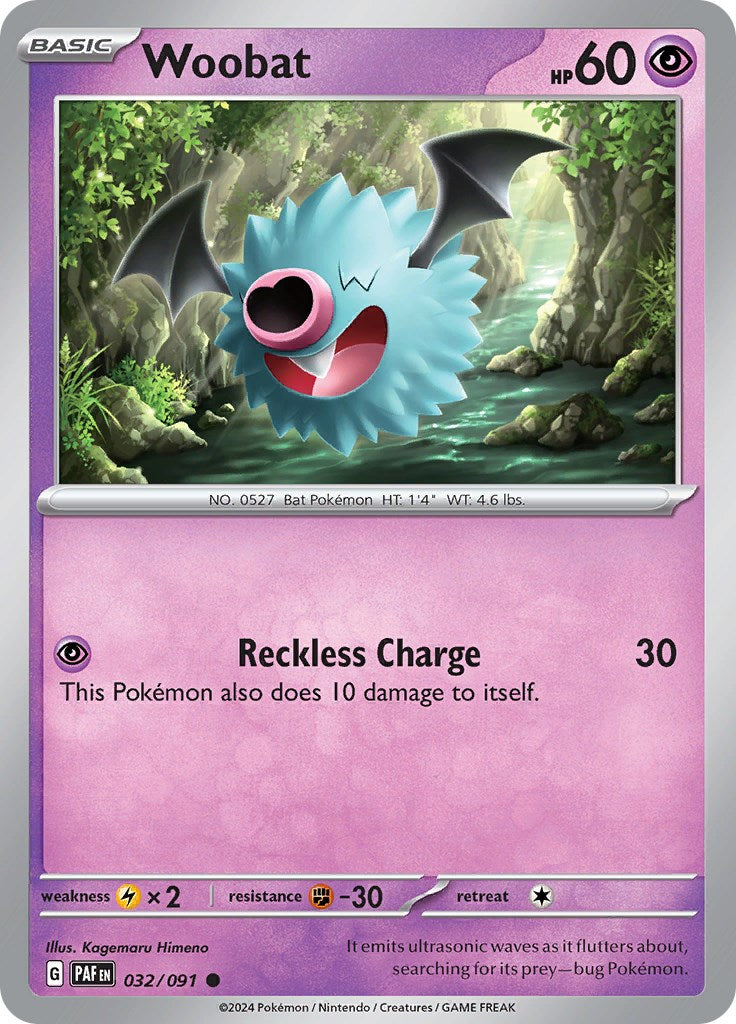 Woobat (032/091) [Scarlet & Violet: Paldean Fates] | Card Merchant Takapuna