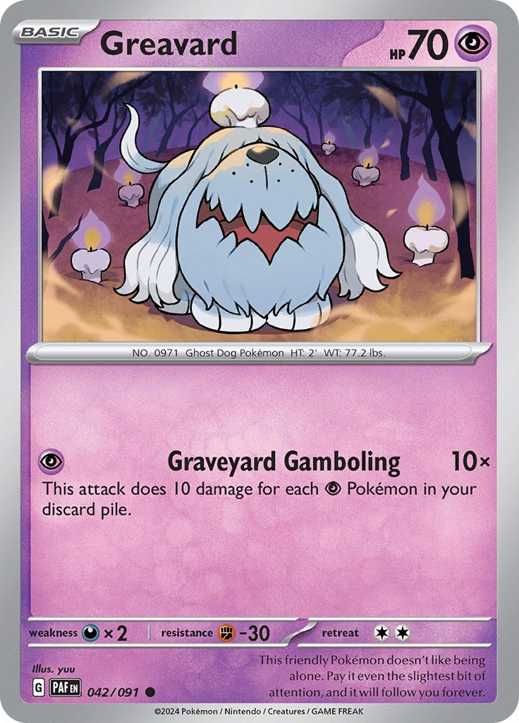 Greavard (042/091) [Scarlet & Violet: Paldean Fates] | Card Merchant Takapuna