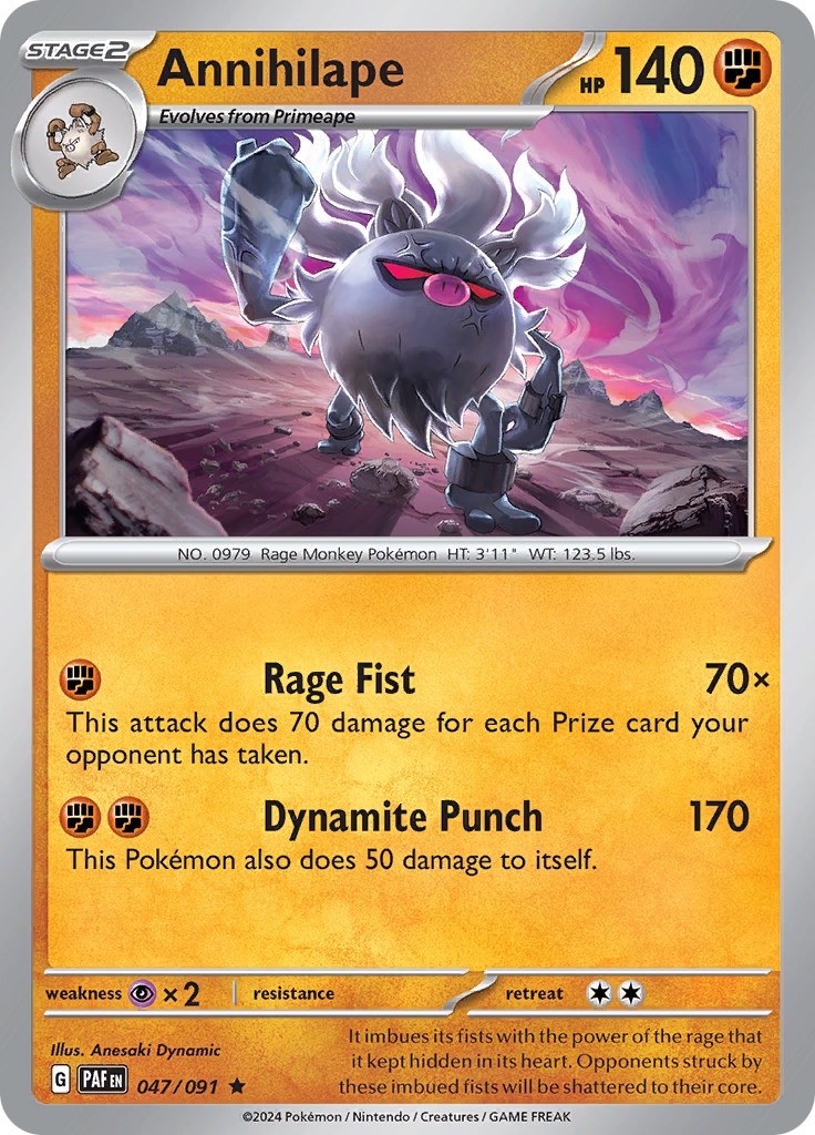 Annihilape (047/091) [Scarlet & Violet: Paldean Fates] | Card Merchant Takapuna