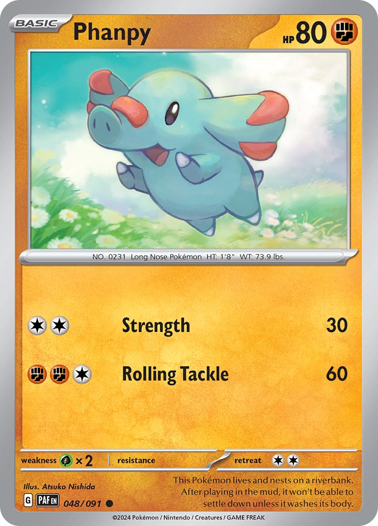 Phanpy (048/091) [Scarlet & Violet: Paldean Fates] | Card Merchant Takapuna