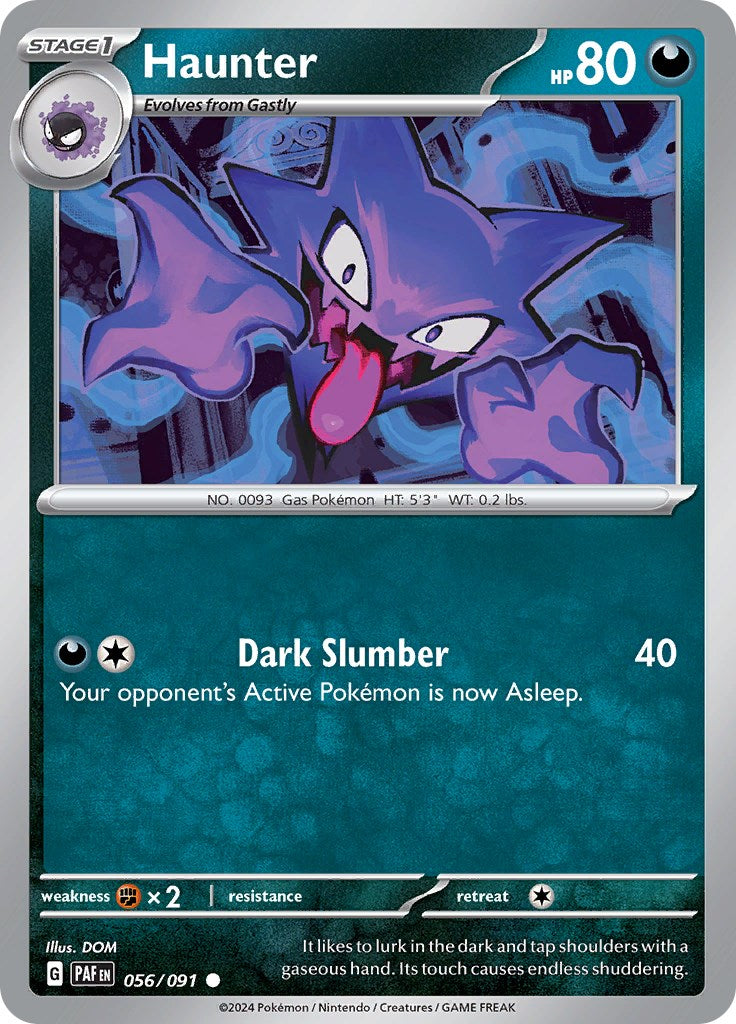 Haunter (056/091) [Scarlet & Violet: Paldean Fates] | Card Merchant Takapuna