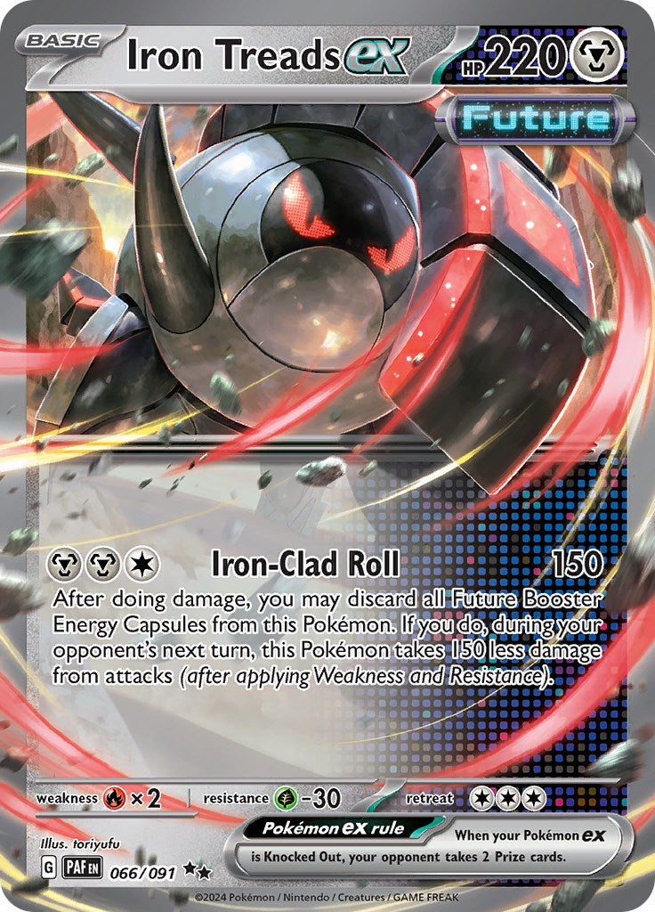 Iron Treads ex (066/091) [Scarlet & Violet: Paldean Fates] | Card Merchant Takapuna