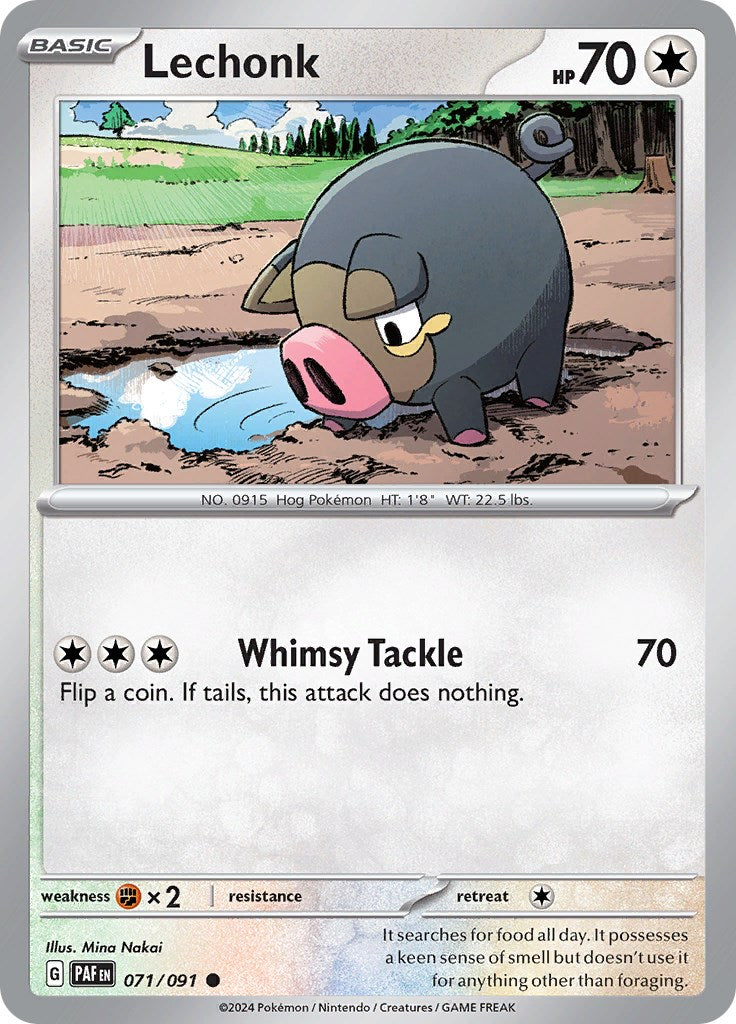 Lechonk (071/091) [Scarlet & Violet: Paldean Fates] | Card Merchant Takapuna