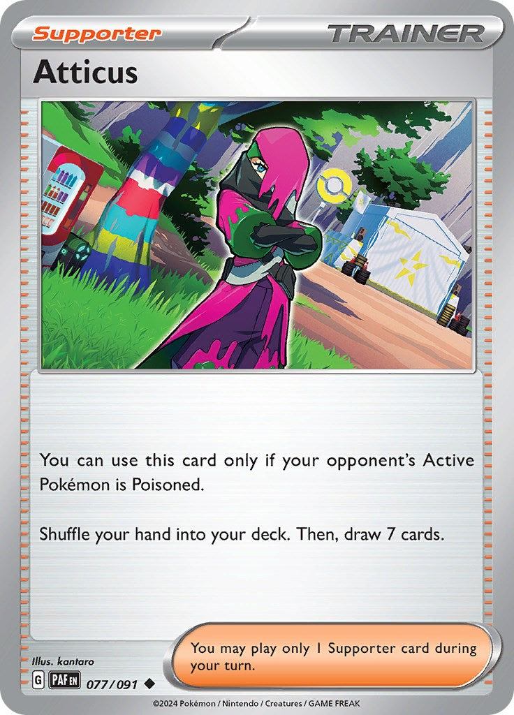 Atticus (077/091) [Scarlet & Violet: Paldean Fates] | Card Merchant Takapuna