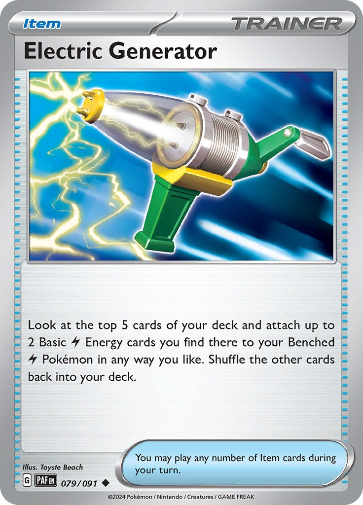 Electric Generator (079/091) [Scarlet & Violet: Paldean Fates] | Card Merchant Takapuna