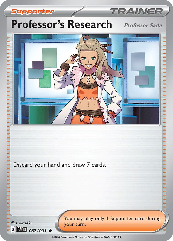 Professor's Research (087/091) [Scarlet & Violet: Paldean Fates] | Card Merchant Takapuna