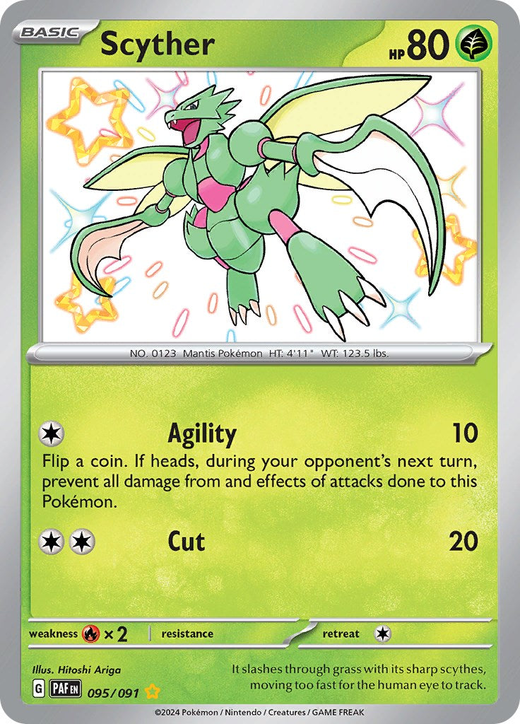 Scyther (095/091) [Scarlet & Violet: Paldean Fates] | Card Merchant Takapuna