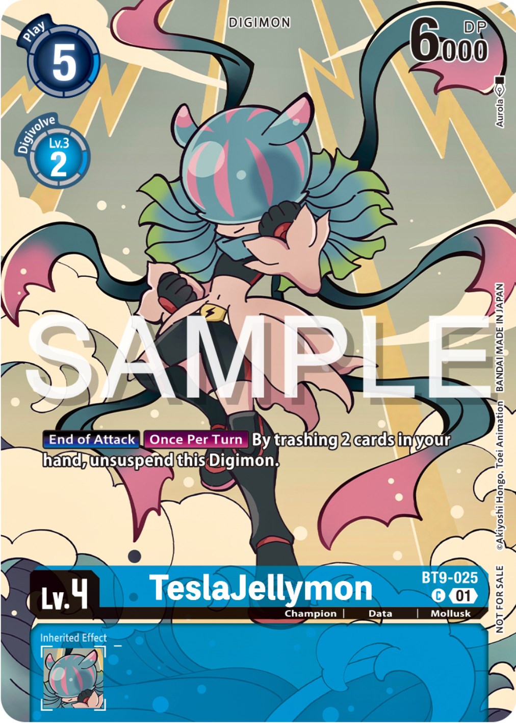 TeslaJellymon [BT9-025] (Digimon Illustration Competition Pack 2023) [X Record Promos] | Card Merchant Takapuna