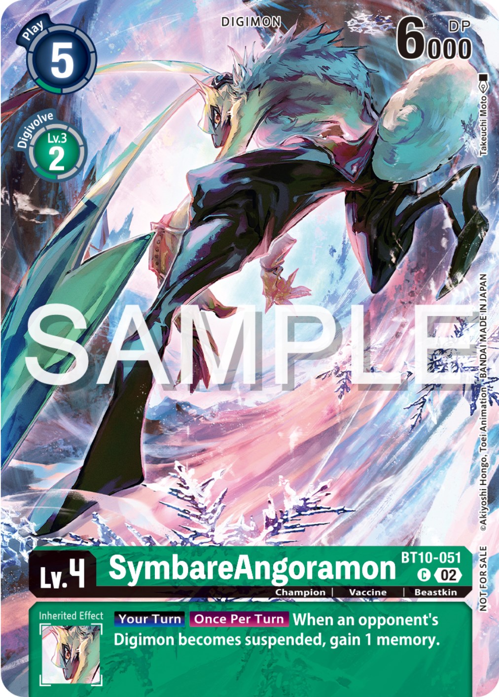 SymbareAngoramon [BT10-051] (Digimon Illustration Competition Pack 2023) [Xros Encounter Promos] | Card Merchant Takapuna