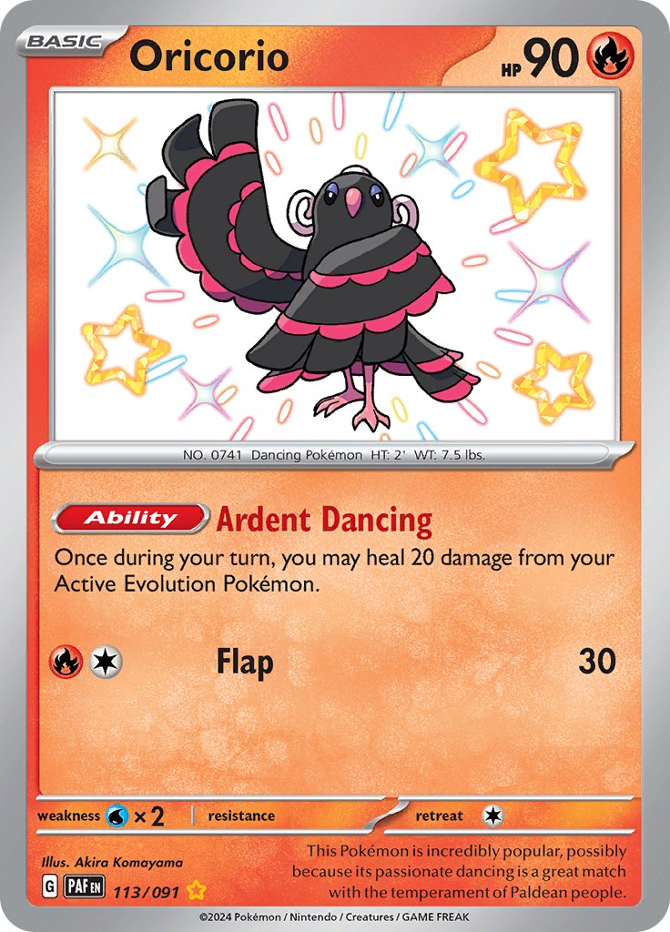 Oricorio (113/091) [Scarlet & Violet: Paldean Fates] | Card Merchant Takapuna