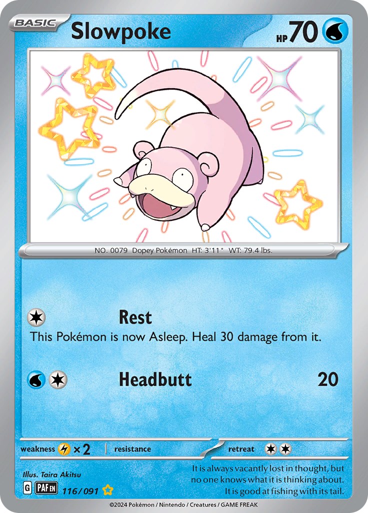 Slowpoke (116/091) [Scarlet & Violet: Paldean Fates] | Card Merchant Takapuna