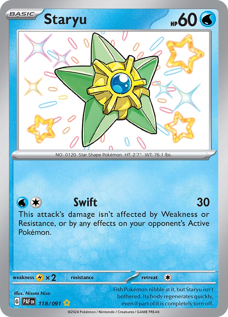 Staryu (118/091) [Scarlet & Violet: Paldean Fates] | Card Merchant Takapuna