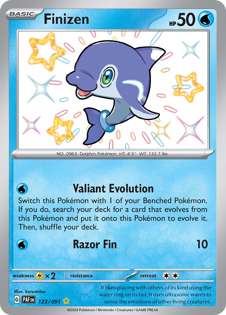 Finizen (123/091) [Scarlet & Violet: Paldean Fates] | Card Merchant Takapuna