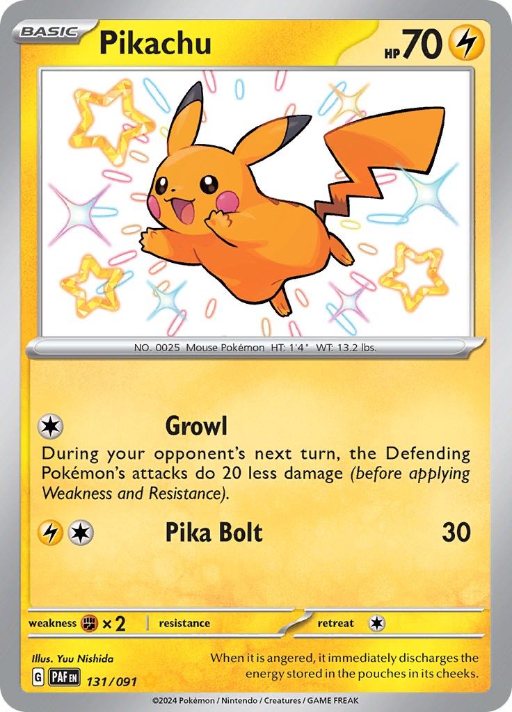 Pikachu (131/091) [Scarlet & Violet: Paldean Fates] | Card Merchant Takapuna