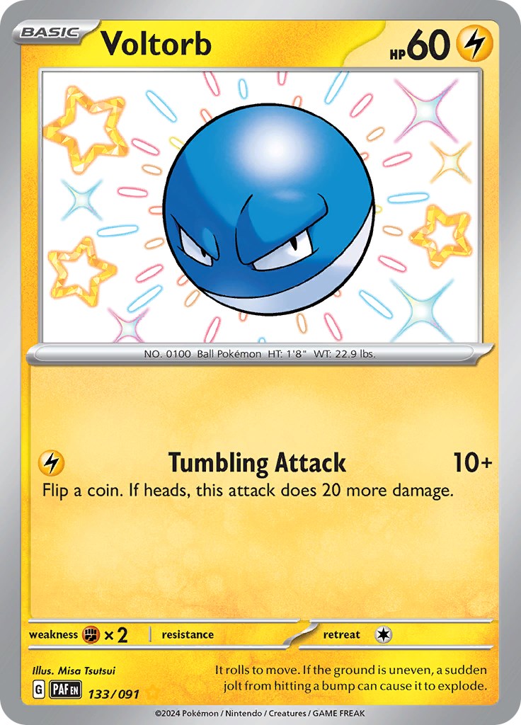 Voltorb (133/091) [Scarlet & Violet: Paldean Fates] | Card Merchant Takapuna