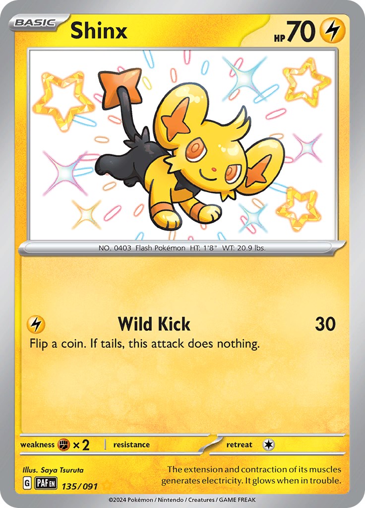 Shinx (135/091) [Scarlet & Violet: Paldean Fates] | Card Merchant Takapuna