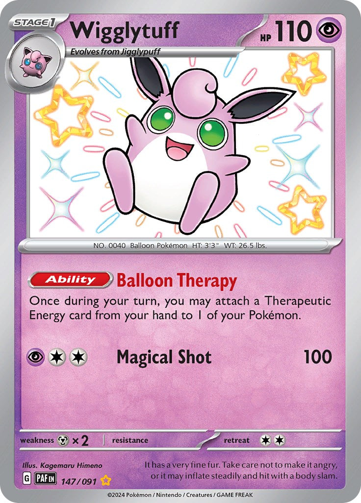 Wigglytuff (147/091) [Scarlet & Violet: Paldean Fates] | Card Merchant Takapuna