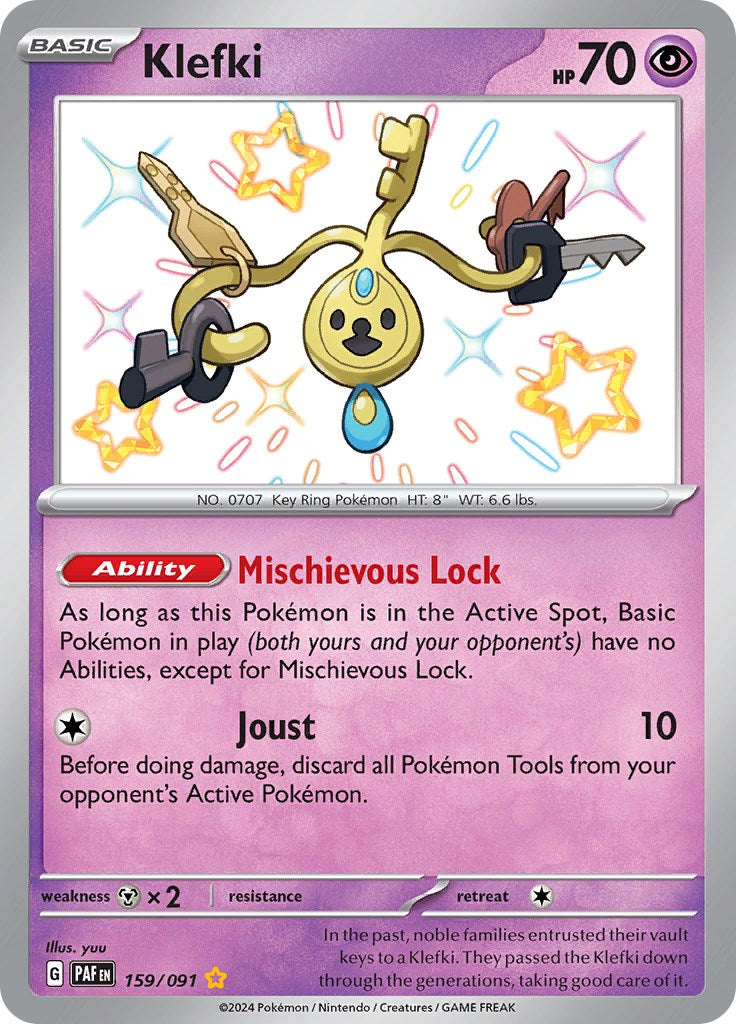 Klefki (159/091) [Scarlet & Violet: Paldean Fates] | Card Merchant Takapuna