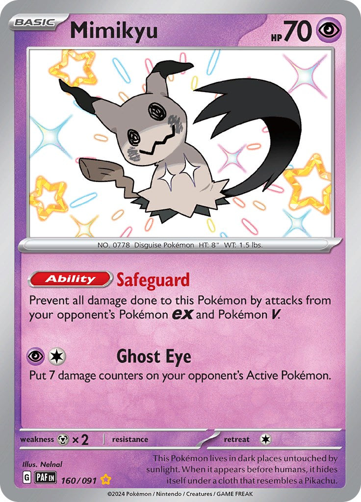 Mimikyu -160/091 [Scarlet & Violet: Paldean Fates] | Card Merchant Takapuna