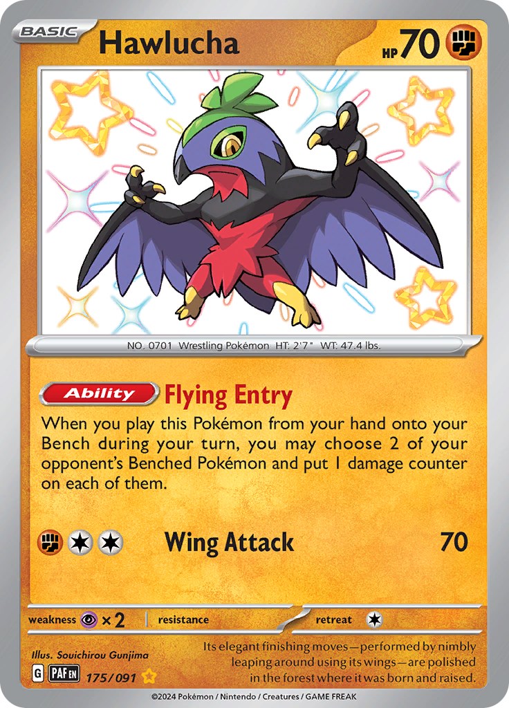 Hawlucha (175/091) [Scarlet & Violet: Paldean Fates] | Card Merchant Takapuna