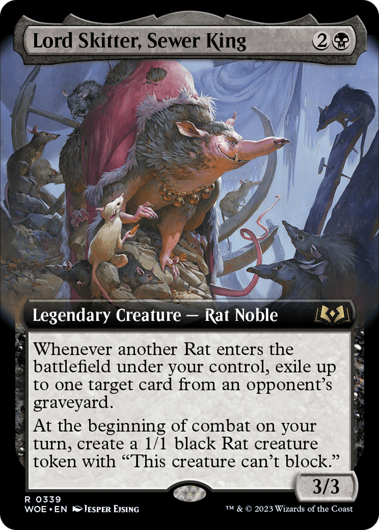 Lord Skitter, Sewer King (Extended Art) [Wilds of Eldraine] | Card Merchant Takapuna