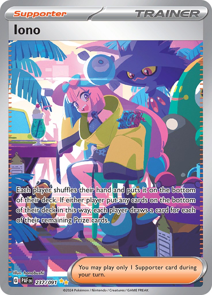 Iono (237/091) [Scarlet & Violet: Paldean Fates] | Card Merchant Takapuna