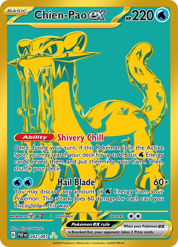 Chien-Pao ex (242/091) [Scarlet & Violet: Paldean Fates] | Card Merchant Takapuna